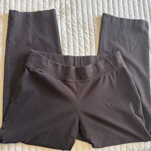 Lands End Starfish Knit Straight Leg Pants Brown Medium Petite Pull On